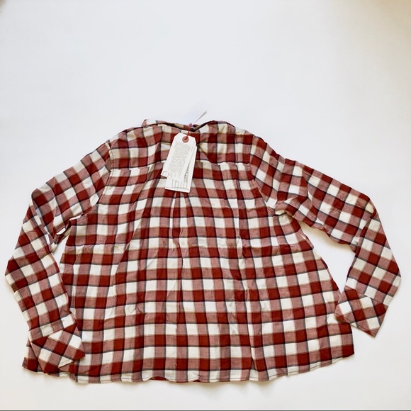 Current/Elliott  The Lucy Tuck LS Plaid Blouse - Picture 5 of 8